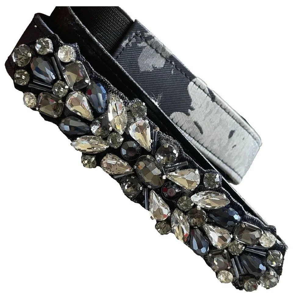 Eliza Women’s Belt Rhinestone Medallion Blue Multi Size 14 Formal Event Dressy